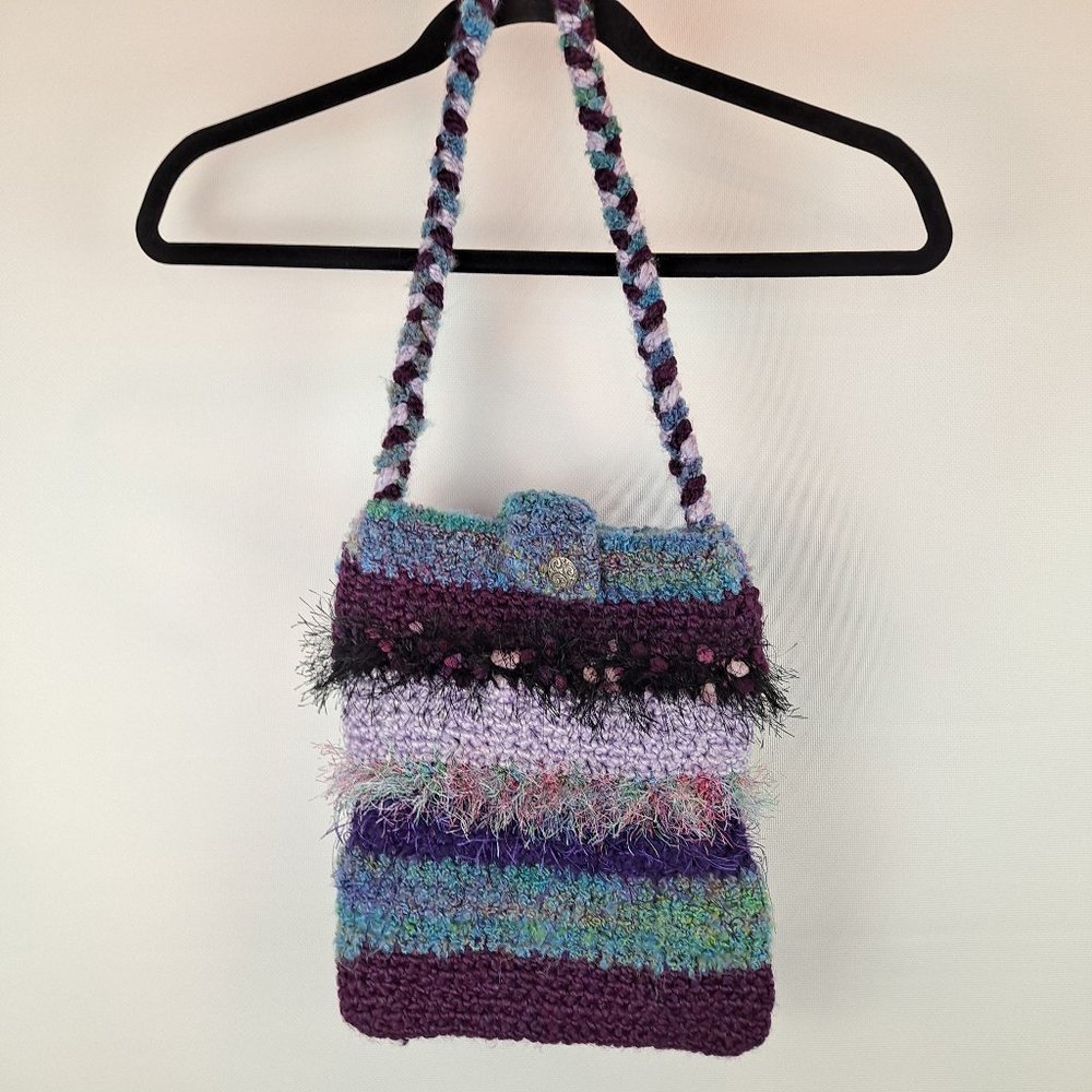 Fun & Colorful Crocheted Boho Festival Bag